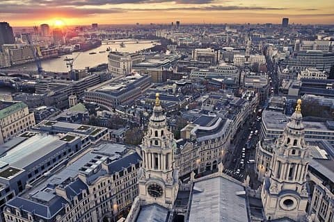 View over London