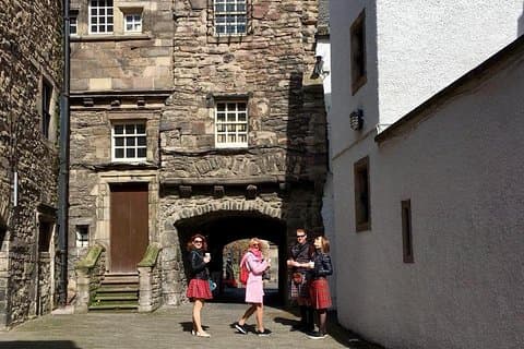 Josh the guide in Bakehouse Close