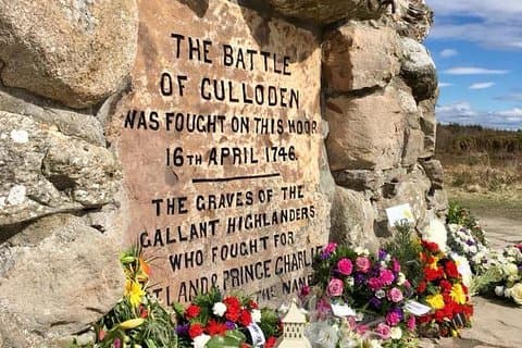 Detail on the Memorial Cairn, Culloden Battlefield
