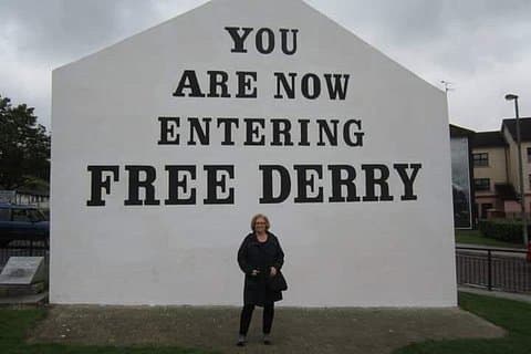 Recent Client at Free Derry Corner