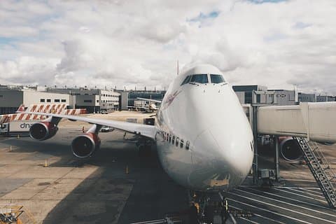 Airplane at Heathrow Airport