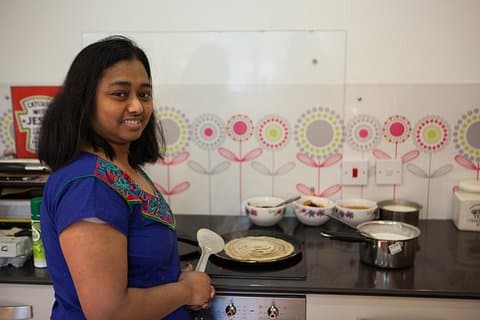 South Indian cooking lesson in Bromley