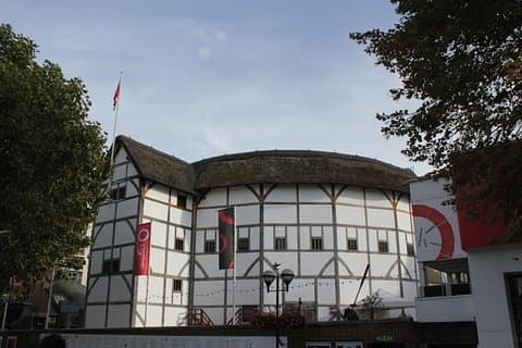 Shakespeare's Globe Theatre as seen on our Shakespeare Tour.