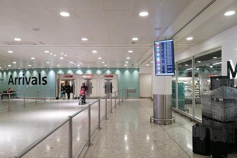 Heathrow Airport Arrivals Hall terminal 3