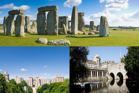 Stonehenge, Windsor and Bath