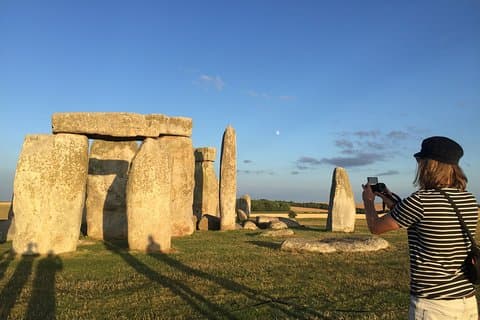 One Of Our Happy Tourists Capturing Stonehenge