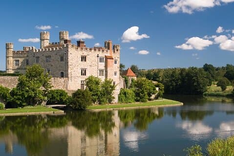 Leeds Castle with lake