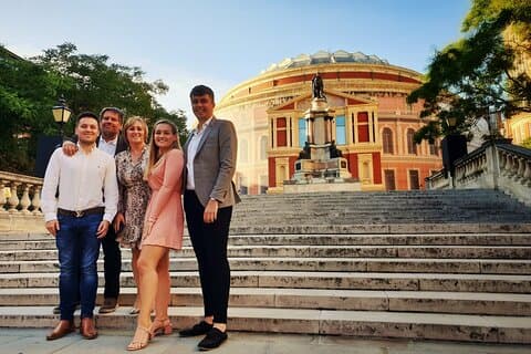 The Royal Albert Hall with a photoshoot