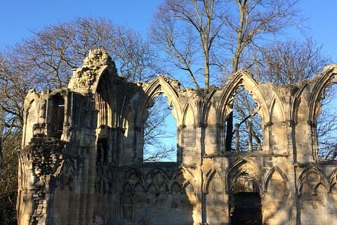 St. Mary's Abbey the largest fortified Abbey in England.