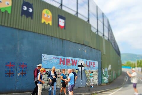 The famous peace wall