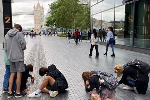 Smartphone photography workshop at London Bridge