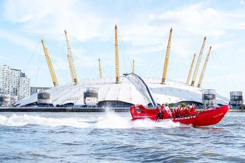 Blast past the legendary O2 Arena, Rocket style!
