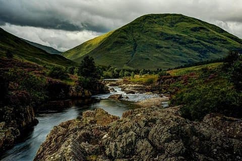 Meeting of the three waters in Glencoe