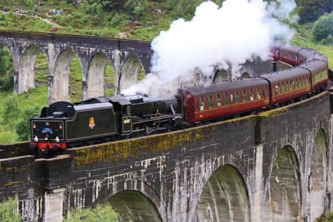 The Jacobite express photo taken from view point by myself