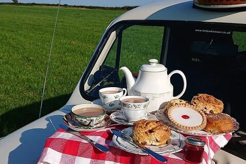 Tea, cake and scones. How fabulous!