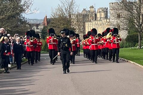 Guard change at Windsor Castle