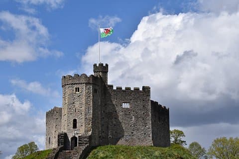 Cardiff Castle, which we will explore during our time in Cardiff.
