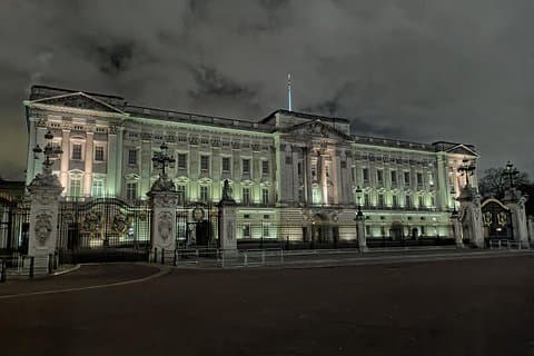 The world-famous Buckingham Palace