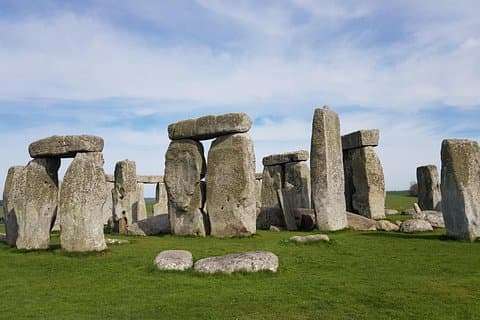 Stonehenge the most famous and popular historical landmark of England.