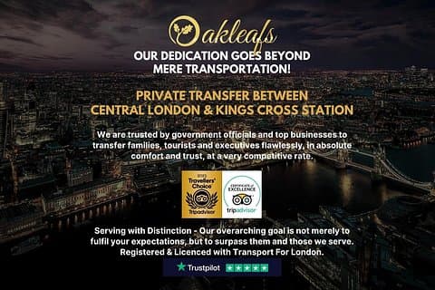 Kings Cross Station – Chauffeur/ Taxi - To & From Central London