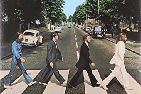 The original Abbey Road album cover
