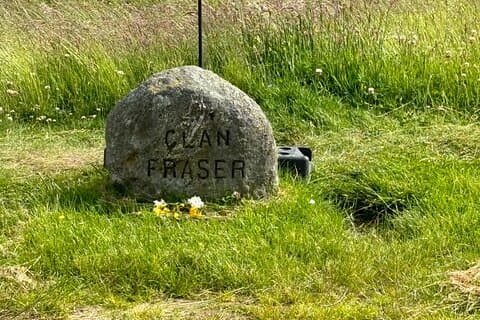 Clan Fraser stone at Culloden Battlefield