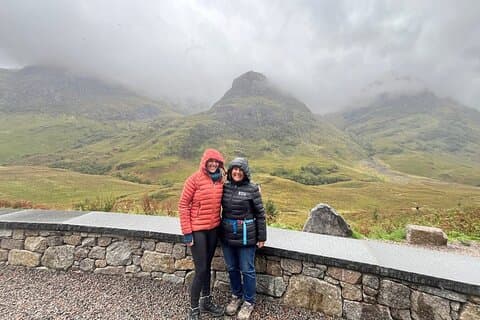 Our clients up in Glencoe so happy to be here even on a dull day.