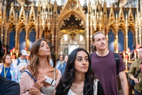 Exploring inside Westminster Abbey