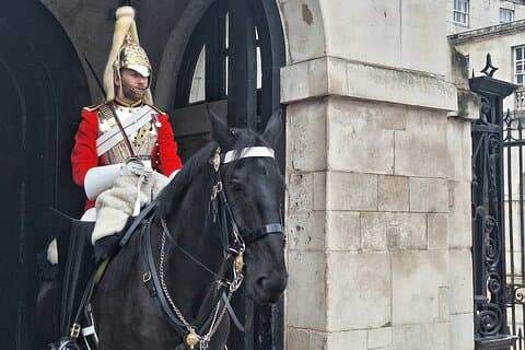 Admire the Horse Guards!