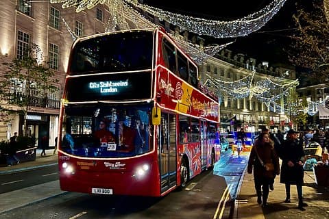 City Sightseeing London Christmas Lights Bus + Optional Add-Ons