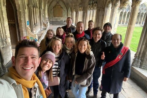 Exploring the Cathedral Cloisters
