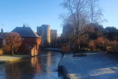 Westgate tower - the largest and only surviving medieval gateway in Britain