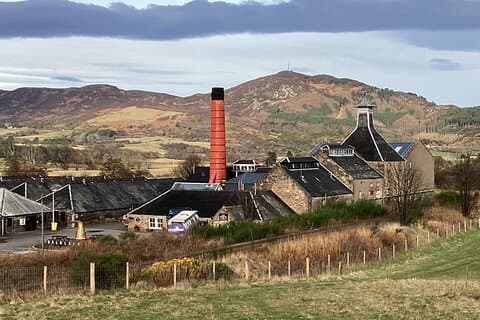 Historic Balblair Distillery in morning light