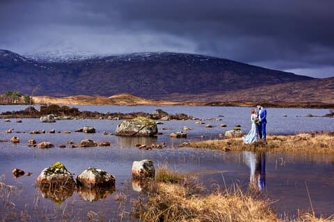 Post-wedding photography session exploring Glencoe