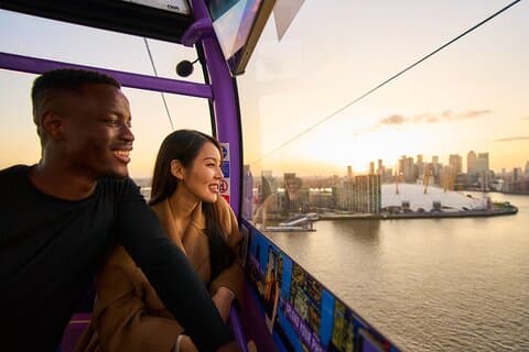 London Cable Car: Soaring above the River Thames Round Trip