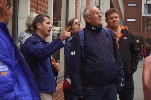 Our guide Ian pointing out some interesting spots