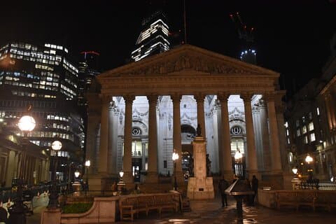 The Royal Exchange Building. Somewhere that both Dickens and Scrooge would know very well.