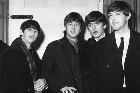 Th Beatles in front of their room in the Francis Hotel June 10th 1963