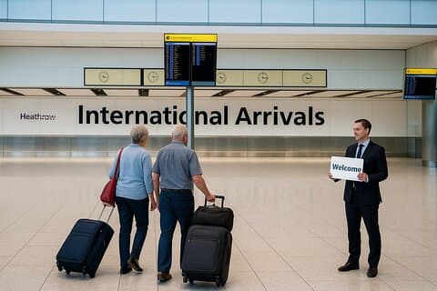 Heathrow Airport to Dover Cruise Port or Hotel Private Airport Arrival Transfer