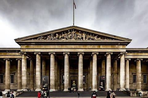 Front Entrance to the British Museum