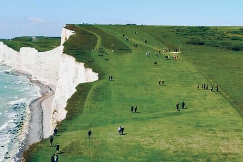 Walking the iconic white cliffs of the Seven Sisters