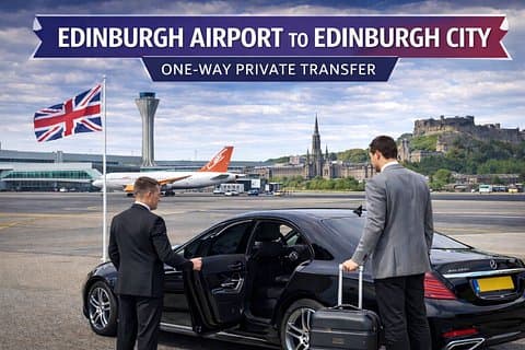Edinburgh Airport to Edinburgh City one way Private Transfer