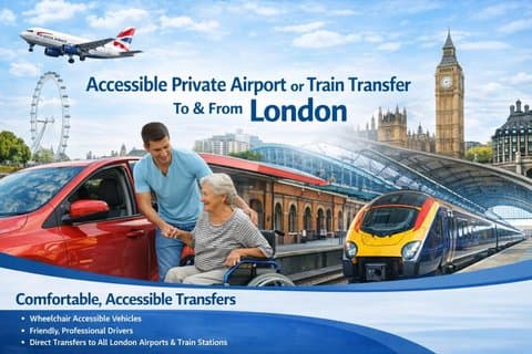 Accessible Private Airport or Train Transfer To & From London