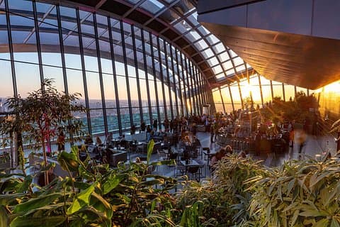 Sky Garden Early Access Ticket with Pastry and Hot Drink