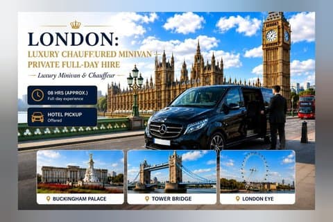 London: Luxury Chauffeured Minivan — Private Full-Day Hire