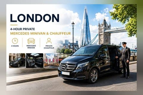 London: 4-Hour Private Mercedes Minivan & Chauffeur