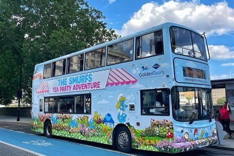 London: The Smurfs Afternoon Tea Bus Tour Party Adventure