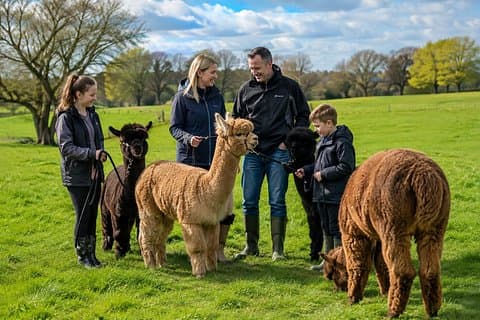 Private 2 hours Alpaca Walk and Picnic Experience in Wiltshire