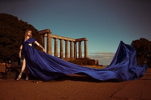 Edinburgh Flying Dress Photoshoot