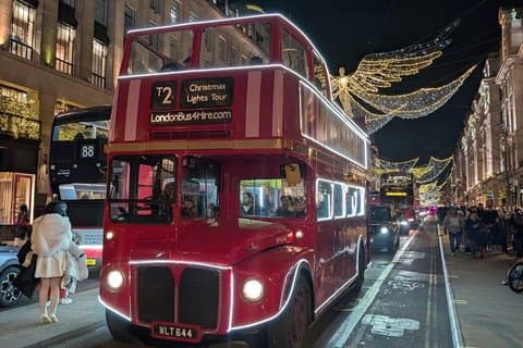 Christmas Lights Tour by Vintage Bus in London